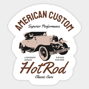 American Hotrod design Sticker